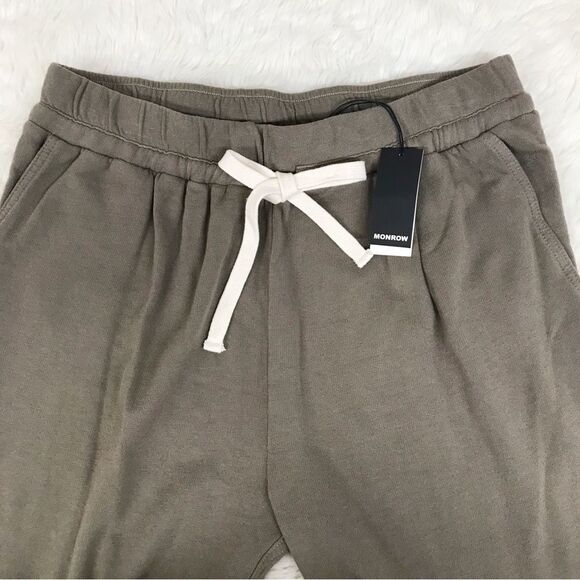 NWT MONROW Camo Green Jogger Pant Sweatpants Sweats Drawstring Waist Size Large - Picture 4 of 9